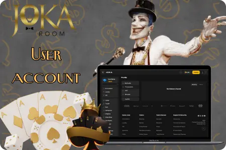 vip JokaRoom login australia account page with member tools
